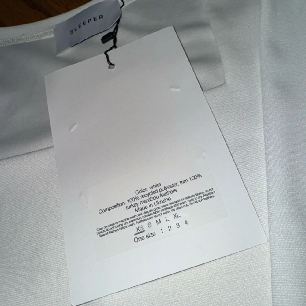 Sleeper White Marabou-Trim Pajama Set